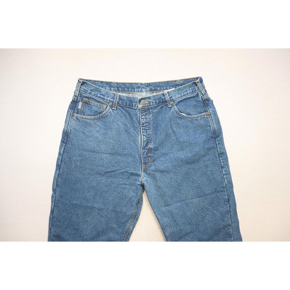 Carhartt B21 DST Denim Flannel Lined Jeans Rugged Work Wear Mens Sz 40 x 30 - Picture 5 of 7